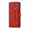 Flip Case For iPhone 13 Pro Max Wallet with Zip and Card Holder Red