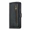 Flip Case For iPhone 13 Pro Wallet with Zip and Card Holder Black
