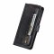 Flip Case For iPhone 13 Pro Max Wallet with Zip and Card Holder Black