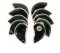 Leather Golf Club Headcovers Irons Set 10 Pcs Club Iron Head Covers in Black