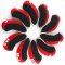 Golf Club Iron Head Covers Protector Headcover Set with Window in Red 10 Pcs