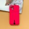 Silicone Card Holder Protection Case For iPhone 15 Plus in Pink Citrus