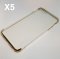 Case For iPhone 6s Plus Clear With Gold Trim and Gold Buttons Pack of 5 x