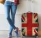 Suitcase Cover Protective Skin Elasticated Cover Union Jack 22x26 inch Medium