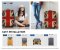 Suitcase Cover Protective Skin Elasticated Cover Union Jack 22x26 inch Medium