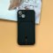 Silicone Card Holder Protection Case For iPhone 15 Plus in Black