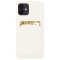 Case For iPhone 13 Pro With Silicone Card Holder White