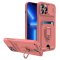 Case For iPhone 13 Pro Max Pink Multi Function with Magnetic Ring Holder Camer