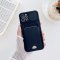 Case For iPhone 13 Pro in Black Ultra thin Case with Card slot Camera shutter