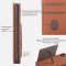 Case For iPhone 12 12 Pro 6.1 Brown Luxury PU Leather Wallet Flip Card Cover