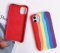 Case For iPhone 7 8 Gay Pride Rainbow Multicoloured Liquid Silicone Cover