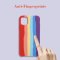 Case For iPhone 11 Pro Gay Pride Rainbow Multicoloured Liquid Silicone