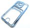 Case For iPhone 14 Pro Max Clear View Card Holder With Styled Edge Blue