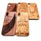 Case For iPhone XR Silicone With a Wooden Design Pack Of 5