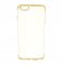 For iPhone 6 Plus / 6s Plus - Clear Silicone Case With Gold Trim