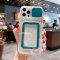 Case For iPhone 13 in Dark Cyan Camera Lens Protection