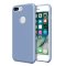 Case For iPhone 7 Plus Smooth Liquid Silicone Azure