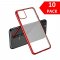Case For iPhone 11 Pro Bulk Pack of 10 X Clear Silicone With Red Edge