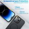Case For iPhone 15 Plus Black Ash Deep Space Smart Charging Silicone Cover