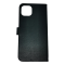 Flip Case For iPhone 14pm 15pm Luxury PU Leather Wallet Black