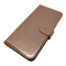 Case For iPhone 14PM 15PM Luxury PU Leather Flip Wallet Rose Gold