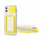 Case For iPhone 13 Pro Max in Yellow With Camera Lens Protection Square Stand
