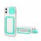 Case For iPhone 13 Pro Max in Green With Camera Lens Protection Square Stand