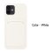 Case For iPhone 13 With Silicone Card Holder White
