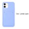 Case For iPhone 13 Pro Max With Silicone Card Holder Lavender