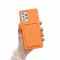 Case For Samsung A22 5G With Card Holder in Orange