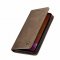 Flip Case For iPhone 13 Pro Max Wallet in Beige Handmade Leather Magnetic Flip