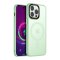 Case For iPhone 14 Pro 15 Pro Matcha Green Smart Charging Silicone Case
