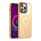 Case For iPhone 14 Pro 15 Pro Brass Smart Charging Silicone Case