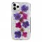 Case For iPhone 11 Pro KDOO Flowers Purple