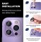 Camera Protectors For iPhone 14 Pro 14 Pro Max A Set of 3 Purple Jewelled