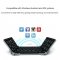 Bluetooth Keyboard For Android iOS Windows Tri Fold Black
