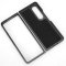 For Samsung Galaxy Z Fold 4 - Black Litchi PU Leather Retro Card Holder Case