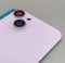 Glass Back For iPhone 14 Purple Battery Door Camera Lens Bezel Magnetism Ring + Metal Plate Plain Without Logo