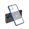 Case For iPhone 11 Pro Max Clear Silicone With Blue Edge