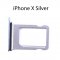 Sim Tray For iPhone X Silver