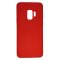 Case For Samsung S9 in Red Smooth Liquid Silicone