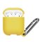 Case For Apple Airpods With Hanger And Hole For LED Yellow