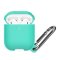 Case For Apple Airpods With Hanger And Hole For LED Mint Green