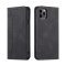 Flip Case For iPhone 15 Leather Multi Card Holder Phone Case Stand in Black