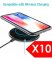 Cases For iPhone Xr Bulk Pack of 10 X Clear Silicone With Black Edge